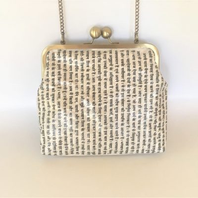 Indu Text Clutch